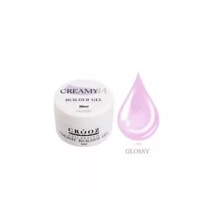 Гель для нарощування Creamy Builder Gel Crooz №14 (світло-ліловий), 30 мл