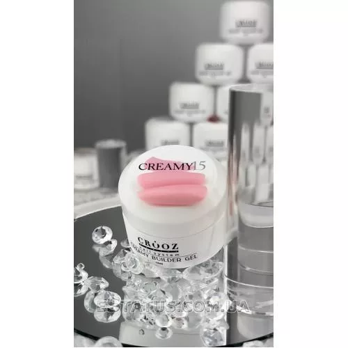 Гель для нарощування Creamy Builder Gel Crooz №15 (блідо-рожевий), 15 мл Гель для нарощування Creamy Builder Gel Crooz №15 (блідо-рожевий), 15 мл