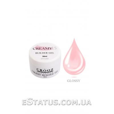 Гель для наращивания Creamy Builder Gel Crooz №15 (бледно-розовый), 30 мл