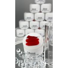 Гель для наращивания Creamy Builder Gel Crooz №17 (насыщенно-красный), 15 мл 