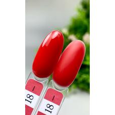 Жидкий полигель Crooz Liquid Polygel №18 (красный), 15 мл 