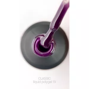 Рідкий полігель Crooz Liquid Polygel №19 (темно-сливовий), 15 мл - Фото 2