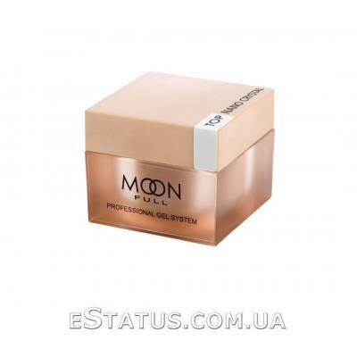 Топ для гель-лака без липкого слоя MOON FULL NANO CRYSTAL TOP устойчив к царапинам, 30 мл
