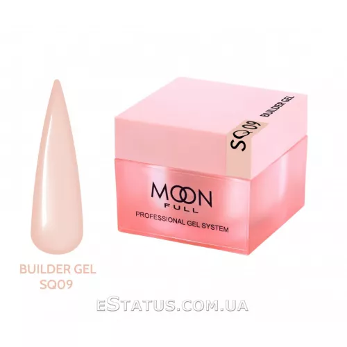 Гель для наращивания Moon Full Builder Gel №SQ 09 (нежно-бежевый), 30 мл Гель для наращивания Moon Full Builder Gel №SQ 09 (нежно-бежевый), 30 мл