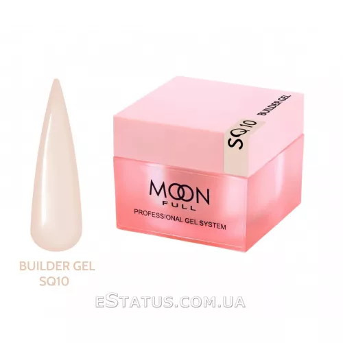 Гель для наращивания Moon Full Builder Gel №SQ 10 (молочно-бежевый), 30 мл 