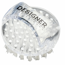 Манікюрна щітка-кошториска Designer з круглою ручкою для змітання пилу (прозорий колір)
