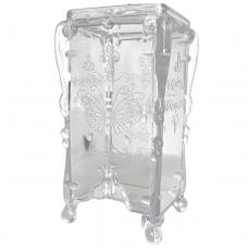 Пластиковий контейнер/підставка для безворсових салфеток з бабочкою, колір прозорий