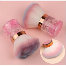 Щетка для удаления пыли, мягкая (ручка с блёстками) в пластиковом контейнере 