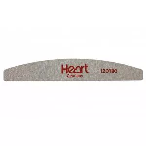 Пилка для ногтей Heart Half 120/180, полукруг