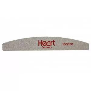 Пилка для ногтей Heart Half 100/150, полукруг