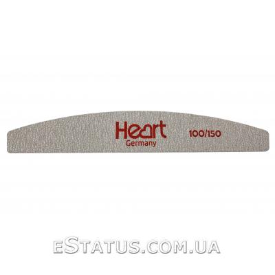 Пилка для ногтей Heart Half 100/150, полукруг