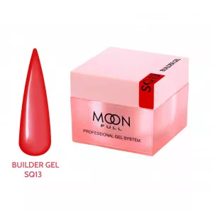 Гель для наращивания Moon Full Builder Gel №SQ 13 (красный), 30 мл 