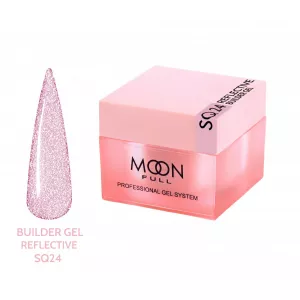 Гель для наращивания Moon Full Reflective Builder GeI №SQ 24 (светоотражающий), 30 мл 