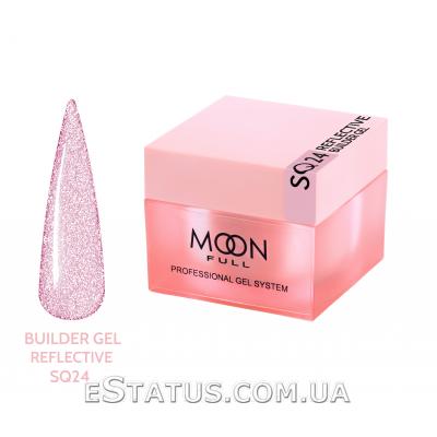 Гель для наращивания Moon Full Reflective Builder GeI №SQ 24 (светоотражающий), 30 мл Гель для наращивания Moon Full Reflective Builder GeI №SQ 24 (светоотражающий), 30 мл