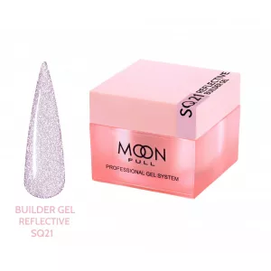 Гель для наращивания Moon Full Reflective Builder GeI №SQ 21 (светоотражающий), 30 мл 