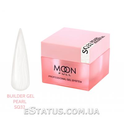 Гель для наращивания Moon Full Pearl Builder Gel №SQ 32 (перламутровый), 30 мл 