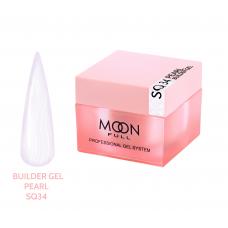Гель для наращивания Moon Full Pearl Builder Gel №SQ 34 (перламутровый), 30 мл 