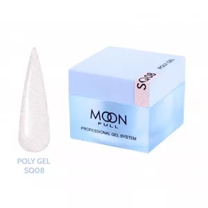 Полигель для наращивания ногтей Moon Full Poly Gel № SQ 08, 30 мл 