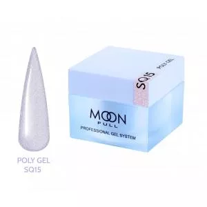  Полигель для наращивания ногтей Moon Full Poly Gel № SQ 15, 30 мл 