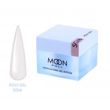 Полігель для нарощування нігтів Moon Full Poly Gel № SQ 16, 30 мл