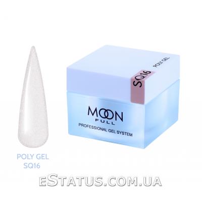 Полігель для нарощування нігтів Moon Full Poly Gel № SQ 16, 30 мл Полігель для нарощування нігтів Moon Full Poly Gel № SQ 16, 30 мл