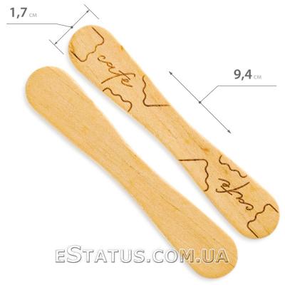Деревянный шпатель-лопатка, 50 шт/уп.