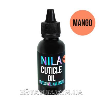 Олія для кутикули на мінеральній основі Nila Mango (пластик), 30 мл