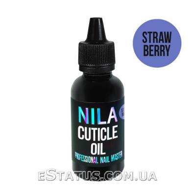 Олія для кутикули на мінеральній основі Nila Strawberry (пластик), 30 мл