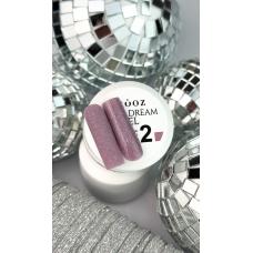 Crooz Shine Dream Builder Gel №02 (светоотражающий холодный лилово-розовый), 15 мл