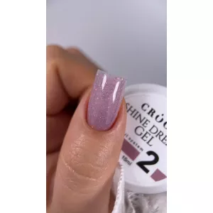 Crooz Shine Dream Builder Gel №02 (светоотражающий холодный лилово-розовый), 15 мл Crooz Shine Dream Builder Gel №02 (светоотражающий холодный лилово-розовый), 15 мл - Фото 1