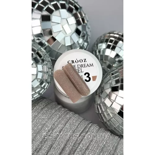 Crooz Shine Dream Builder Gel №03 (светоотражающий теплый песочно-бежевый), 15 мл Crooz Shine Dream Builder Gel №03 (светоотражающий теплый песочно-бежевый), 15 мл