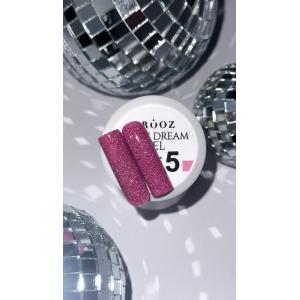 Crooz Shine Dream Builder Gel №05 (светоотражающий ярко розовый), 15 мл 