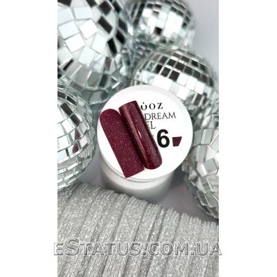 Crooz Shine Dream Builder Gel №06 (светоотражающий глубокий винно-бордовый), 15 мл Crooz Shine Dream Builder Gel №06 (светоотражающий глубокий винно-бордовый), 15 мл