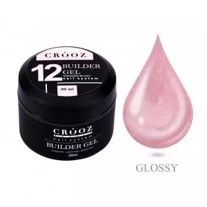 Гель для нарощування Builder Gel від ТМ Crooz №12 Shimmer Blush, 30 мл