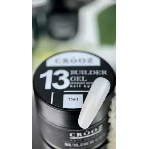 Гель для нарощування Builder Gel від ТМ Crooz №13 Shimmer White, 15 мл