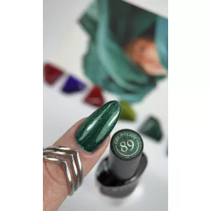 Гель лак Crooz №89 (глубокий зелёный с шиммером), 8 мл - Фото 1