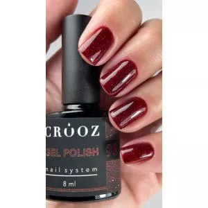Гель лак Crooz №93 (вишнево-красный с шиммером), 8 мл
