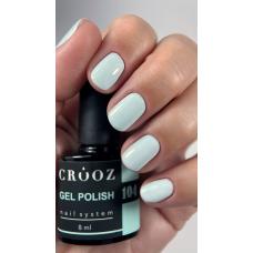 Гель лак Crooz №104 (нежно мятно-молочный), 8 мл 