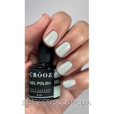 Гель лак Crooz №106 (утонченный пастельно-мятный), 8 мл Гель лак Crooz №106 (утонченный пастельно-мятный), 8 мл