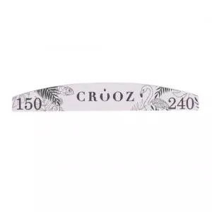 Минеральная одноразовая пилочка для ногтей Crooz 150/240 грит, (полумесяц) 