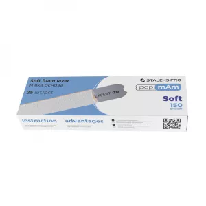 Сменные файлы белые мягкие papmAm 150 грит STALEKS PRO SOFT EXPERT 20, 25 шт.