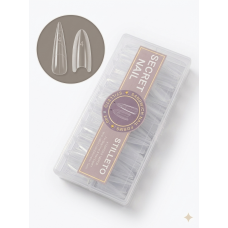 Двойные верхние формы сэндвич для наращивания ногтей Beleon Stiletto, 240 шт.