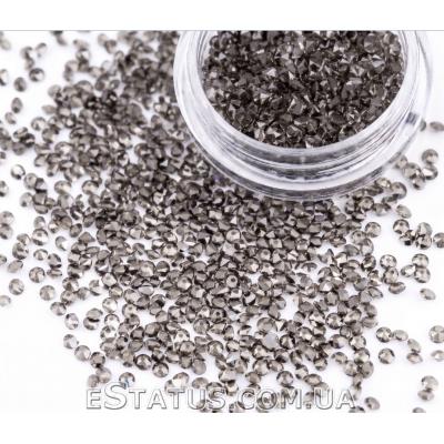 Хрустальная крошка Black diamond Nila Pixie 1.2mm, 1000 шт./банка