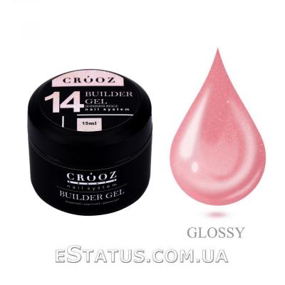 Гель для наращивания Builder Gel от ТМ Crooz №14 Shimmer Beige, 15 мл Гель для наращивания Builder Gel от ТМ Crooz №14 Shimmer Beige, 15 мл