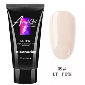 Полигель (акригель) Misschering AcrylGel №09 LT Pink (светло-розовый), 60 мл