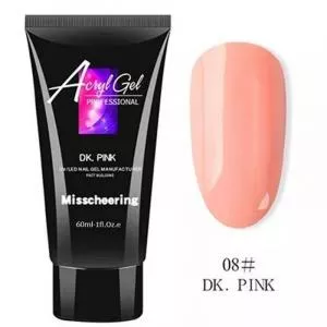 Полигель (акригель) Misschering AcrylGel №08 DK Pink (тёмно-розовый), 60 мл