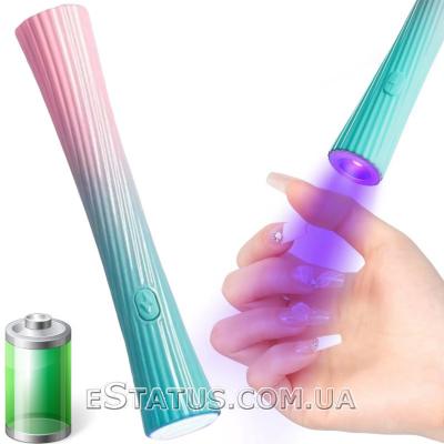 Лампа (фонарик) LED 5 для гелевых типсов и верхних форм на USB и аккумуляторе, 3 Вт