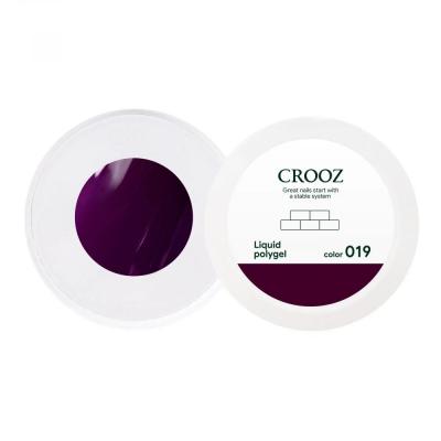 Жидкий полигель Crooz Liquid Polygel №019 (темно-сливовый), 15 мл