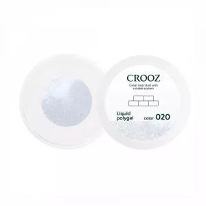 Жидкий полигель Crooz Liquid Polygel №020 (молочный с шиммером), 15 мл