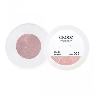 Жидкий полигель Crooz Liquid Polygel №022 (бежевый с шиммером), 15 мл